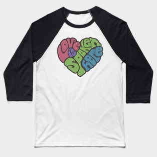 Love Is Spoken Here Word Art Baseball T-Shirt